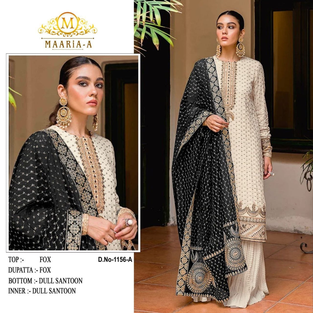 Black Premium Maaria-A Faux Georgette Salwar Suit [D104823]