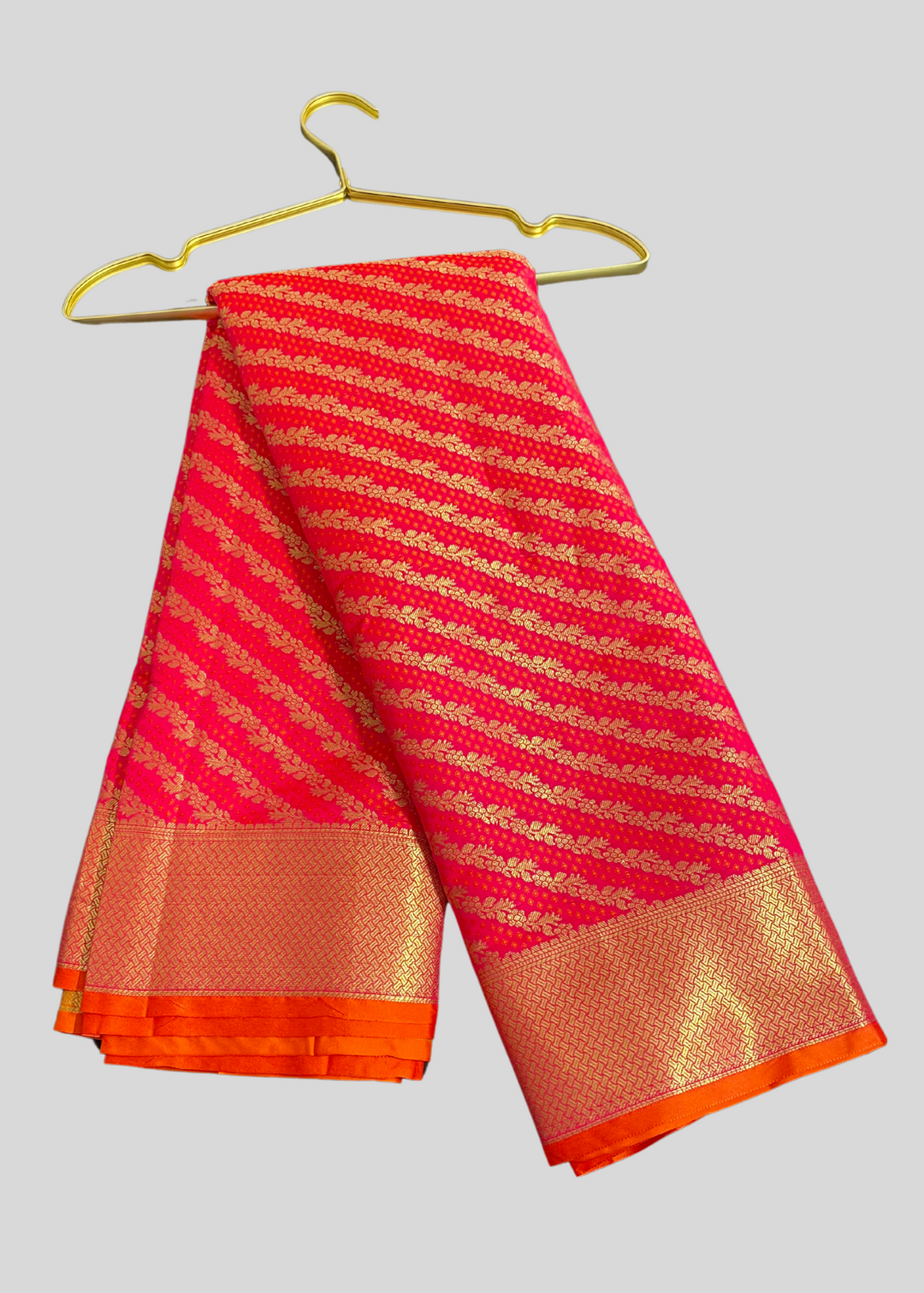 # Red color kanchipuram silk saree with zari woven [SKU:S101222]