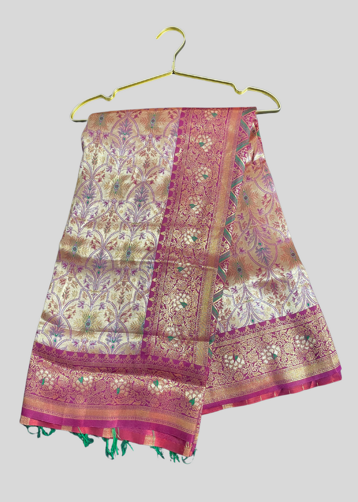# Maroon dharmavaram banarasi silk saree with zari weaving [SKU:S102272]