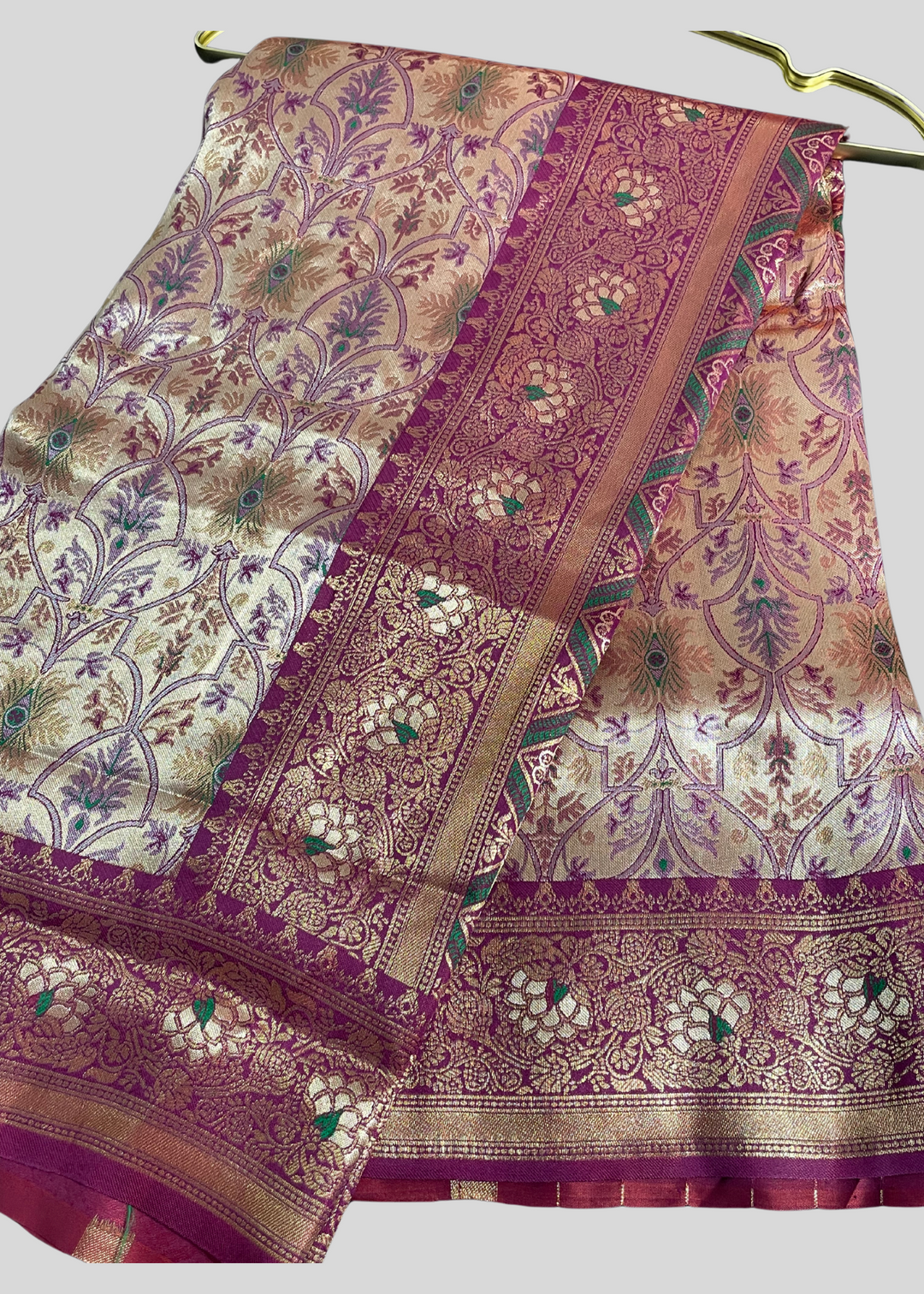 # Maroon dharmavaram banarasi silk saree with zari weaving [SKU:S102272]