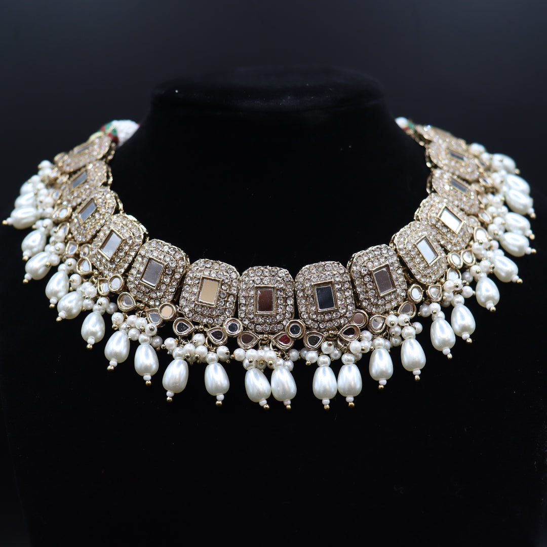 Daisy Premium Quality Mirror Work Choker Set [SKU: N010291]